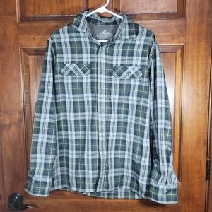 Coft & Barrow plaid long sleeve quick dry shirt